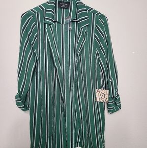 NWT Green Pin Stripe Blazer Jacket